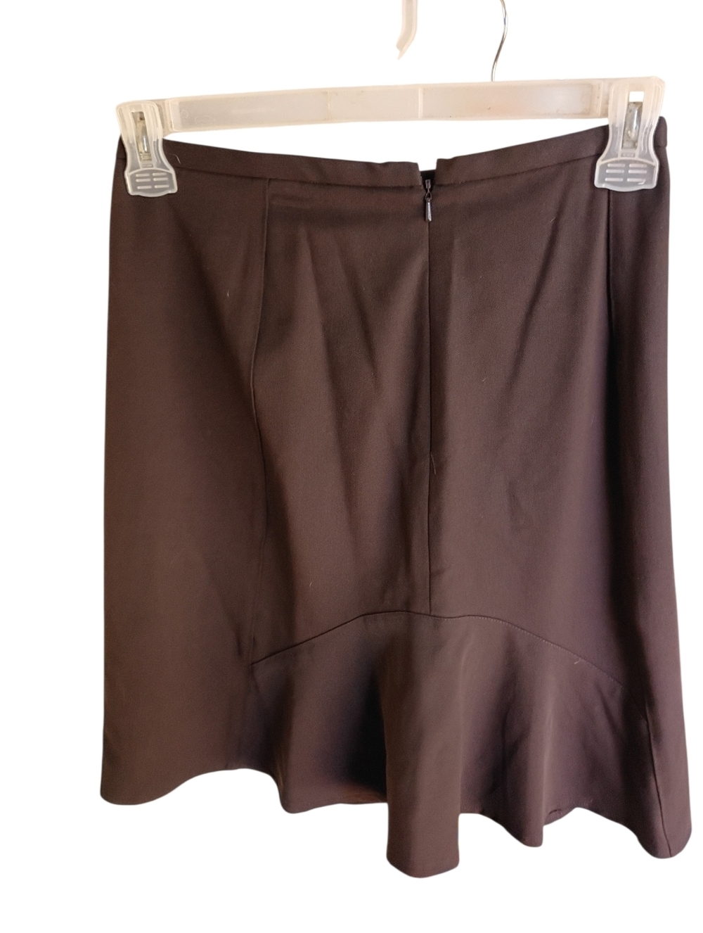 NWT David Brooks Petite Coffee Mini Skirt Size 4P - Picture 4 of 6